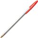 BIC Classic Cristal Ballpoint Pens - Medium Pen Point - Conical Pen Point Style - Red - Clear Barrel - Metal Tip - 1 Dozen