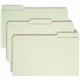 Smead 1/3 Tab Cut Legal Recycled Top Tab File Folder - 8 1/2" x 14" - 1" Expansion - Top Tab Location - Assorted Position Tab Po