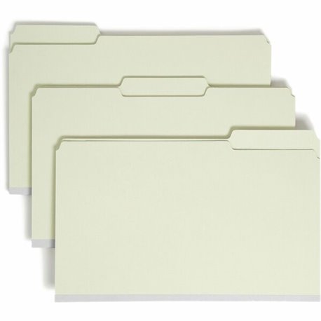 Smead 1/3 Tab Cut Legal Recycled Top Tab File Folder - 8 1/2" x 14" - 2" Expansion - Top Tab Location - Assorted Position Tab Po