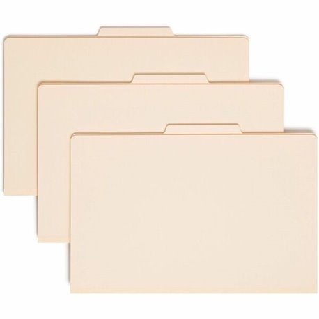 Smead 2/5 Tab Cut Legal Recycled Classification Folder - 8 1/2" x 14" - 2" Expansion - 2 x 2B Fastener(s) - 2" Fastener Capacity