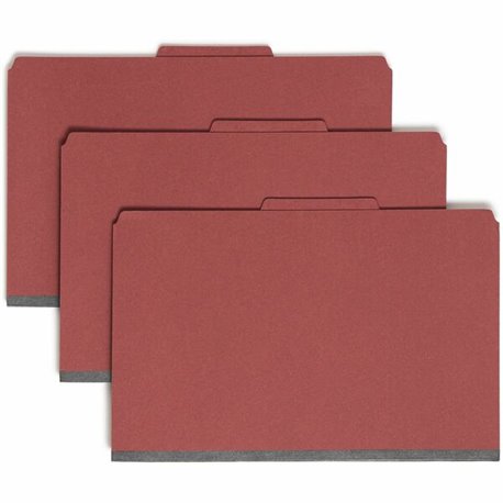 Smead Pocket Divider SafeShield Classification Folders - Legal - 8 1/2" x 14" Sheet Size - 2" Expansion - 2 Fastener(s) - 2" Fas