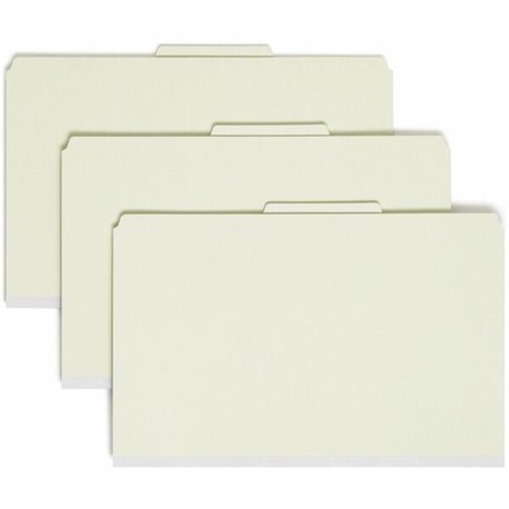 Smead SafeSHIELD 3-Divider Classification Folders - Legal - 8 1/2" x 14" Sheet Size - 3" Expansion - 2 Fastener(s) - 2" Fastener