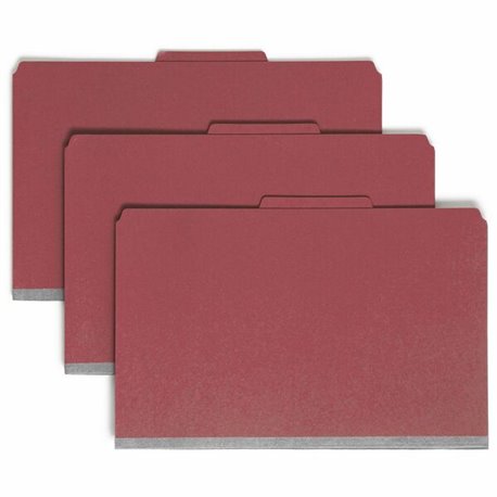 Smead Classification Folders with SafeSHIELD Fastener - Legal - 8 1/2" x 14" Sheet Size - 3" Expansion - 2 Fastener(s) - 2" Fast