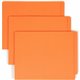 Smead Shelf-Master Straight Tab Cut Letter Recycled End Tab File Folder - 8 1/2" x 11" - 3/4" Expansion - Orange - 10% Recycled 