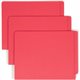 Smead Shelf-Master Straight Tab Cut Letter Recycled End Tab File Folder - 8 1/2" x 11" - 3/4" Expansion - Red - 10% Recycled - 1