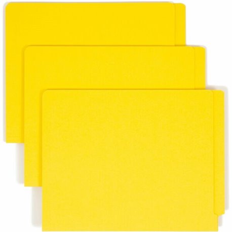 Smead Colored Straight Tab Cut Letter Recycled Fastener Folder - 8 1/2" x 11" - 3/4" Expansion - 2 x 2B Fastener(s) - 2" Fastene