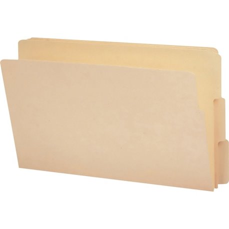 Smead End Tab Manila Folders with Shelf-Master Reinforced Tab - Legal - 8 1/2" x 14" Sheet Size - 3/4" Expansion - 1/3 Tab Cut -