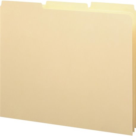 Smead Filing Guides with Blank Tab - Blank Assorted Tab(s) - Letter - Manila Manila Tab(s) - Recycled - 100 / Box