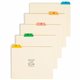 Smead Filing Guides with Alphabetic Indexing - 25 Printed Assorted Tab(s) - Character - A-Z - 25 Tab(s)/Set - Letter - Yellow Ma