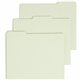 Smead Filing Guides with Blank Tab - Blank Assorted Tab(s) - Letter - Gray Pressboard, Green Tab(s) - Recycled - 100 / Box