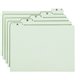 Smead 1/5 Tab Cut Legal Recycled Top Tab File Folder - 8 1/2" x 14" - Top Tab Location - Assorted Position Tab Position - Pressb