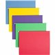 Smead 1/3 Tab Cut Letter Recycled Hanging Folder - 8 1/2" x 11" - Top Tab Location - Assorted Position Tab Position - Poly - Blu