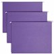 Smead 1/3 Tab Cut Letter Recycled Hanging Folder - 8 1/2" x 11" - Top Tab Location - Assorted Position Tab Position - Poly - Pur