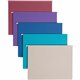 Smead Colored 1/5 Tab Cut Letter Recycled Hanging Folder - 8 1/2" x 11" - Top Tab Location - Assorted Position Tab Position - Vi