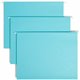 Smead Colored 1/5 Tab Cut Letter Recycled Hanging Folder - 8 1/2" x 11" - Top Tab Location - Assorted Position Tab Position - Aq