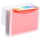 Smead ColorVue Letter Expanding File - 8 1/2" x 11" - 13 Pocket(s) - 12 Divider(s) - Clear - 12 / Carton