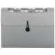 Smead Step Index Organizer - Letter - 8 1/2" x 11" Sheet Size - 12 Pocket(s) - Polypropylene - Silver - 1 Each