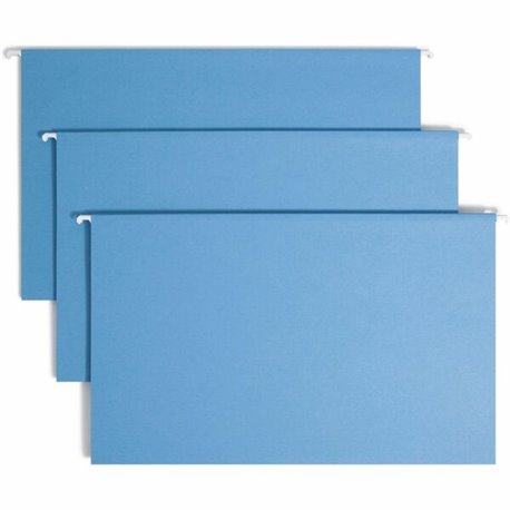 Smead Colored 1/5 Tab Cut Legal Recycled Hanging Folder - 8 1/2" x 14" - Top Tab Location - Assorted Position Tab Position - Vin