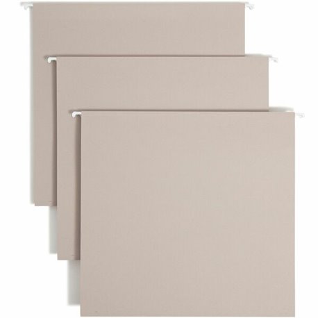 Smead TUFF 1/3 Tab Cut Letter Recycled Hanging Folder - 8 1/2" x 11" - 4" Expansion - Top Tab Location - Assorted Position Tab P