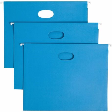 Smead 1/5 Tab Cut Letter Recycled Hanging Folder - 8 1/2" x 11" - 2" Expansion - Top Tab Location - Assorted Position Tab Positi