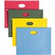 Smead Flex-I-Vision Letter Recycled Hanging Folder - 8 1/2" x 11" - 3 1/2" Expansion - Blue, Green, Red, Yellow - 10% Recycled -