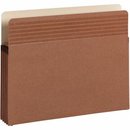 Smead Easy Grip Straight Tab Cut Letter Recycled File Pocket - 8 1/2" x 11" - 3 1/2" Expansion - Redrope - Redrope - 30% Recycle