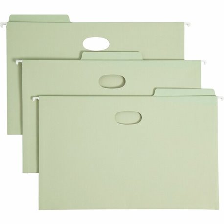 Smead FasTab 1/3 Tab Cut Legal Recycled Hanging Folder - 8 1/2" x 14" - 3 1/2" Expansion - Top Tab Location - Assorted Position 