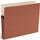 Smead Straight Tab Cut Letter Recycled File Pocket - 8 1/2" x 11" - 3 1/2" Expansion - Top Tab Location - Redrope, Kraft - Redro