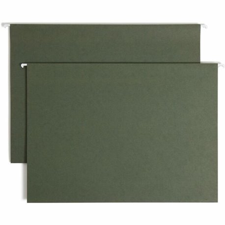 Smead Legal Recycled Hanging Folder - 3" Folder Capacity - 8 1/2" x 14" - 3" Expansion - Standard Green - 10% Recycled - 25 / Bo