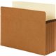 Smead SuperTab Straight Tab Cut Letter Recycled File Pocket - 8 1/2" x 11" - 800 Sheet Capacity - 5 1/4" Expansion - Redrope - R