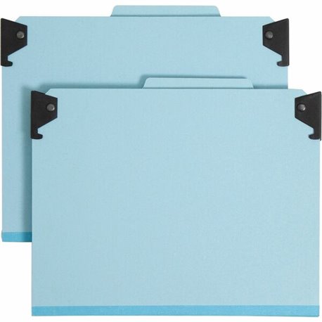 Smead 2/5 Tab Cut Letter Recycled Hanging Folder - 8 1/2" x 11" - 2" Expansion - 2 x 2S Fastener(s) - 1" Fastener Capacity for F