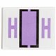 Smead BCCR Bar-Style Color-Coded Labels - "Alphabet" - 1 1/4" Width x 1" Length - Lavender - 500 / Roll - 500 / Roll