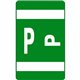 Smead AlphaZ ACCS Color-Coded Labels - "P" - 1" Width x 1 5/8" Length - Dark Green - 10 / Sheet - 100 / Pack