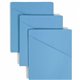 Smead Letter Recycled File Jacket - 8 1/2" x 11" - Manila - Blue - 10% Recycled - 25 / Pack