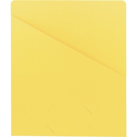Smead Letter Recycled File Jacket - 8 1/2" x 11" - Yellow - 10% Recycled - 25 / Pack