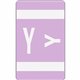 Smead AlphaZ ACCS Color-Coded Labels - "Y" - 1" Width x 1 5/8" Length - Lavender - 10 / Sheet - 100 / Pack