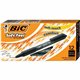 BIC SoftFeel Retractable Ball Pens - Medium Pen Point - Retractable - Black - Black Rubber Barrel - 1 Dozen