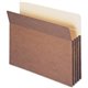 Smead Straight Tab Cut Letter Recycled File Pocket - 8 1/2" x 11" - 3 1/2" Expansion - Top Tab Location - Redrope - Redrope - 30