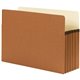 Smead Straight Tab Cut Legal Recycled File Pocket - 9 1/2" x 14 5/8" - 5 1/4" Expansion - Redrope, Manila - 100% Recycled - 10 /