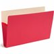 Smead Colored Straight Tab Cut Legal Recycled File Pocket - 8 1/2" x 14" - 5 1/4" Expansion - Top Tab Location - Manila - Red - 