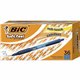 BIC SoftFeel Retractable Ball Pens - Medium Pen Point - 1 mm Pen Point Size - Retractable - Blue - Blue Barrel - 36 / Box