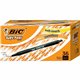 BIC SoftFeel Retractable Ball Pens - Medium Pen Point - 1 mm Pen Point Size - Retractable - Black - Black Barrel - 36 / Box