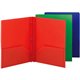 Smead Letter Fastener Folder - 8 1/2" x 11" - 180 Sheet Capacity - 2 x Double Tang Fastener(s) - 2 Inside Back Pocket(s) - Red, 