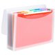 Smead ColorVue Letter Expanding File - 8 1/2" x 11" - 13 Pocket(s) - 12 Divider(s) - Clear - 12 / Carton