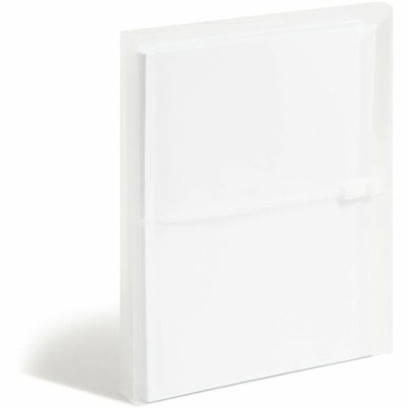 Smead Letter File Pocket - 8 1/2" x 11" - 200 Sheet Capacity - 1 1/4" Expansion - Polypropylene - Clear - 5 / Pack