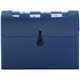 Smead Step Index Organizer - Letter - 8 1/2" x 11" Sheet Size - 600 Sheet Capacity - 12 Pocket(s) - Polypropylene - Navy Blue - 