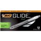 BIC Glide Exact Retractable Ballpoint - Fine Pen Point - Retractable - Black - 1 Dozen