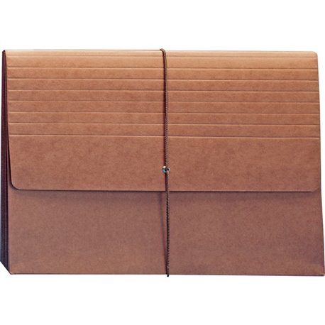 Smead Letter Recycled File Wallet - 8 1/2" x 11" - 5 1/4" Expansion - Top Tab Location - Redrope - Redrope - 30% Recycled - 1 Ea