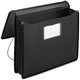 Smead Letter File Wallet - 8 1/2" x 11" - 5 1/4" Expansion - Front Pocket(s) - Plastic - Black - 1 Each