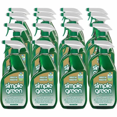 Simple Green Industrial Cleaner/Degreaser - For Multipurpose - Concentrate - 24 fl oz (0.8 quart) - Original Scent - 12 / Carton